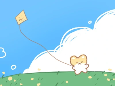 太可爱了吧！小烊放纸鹤🐑🪁