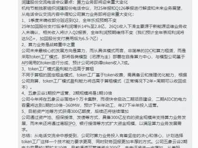 【先知研报】润建交流会议要点