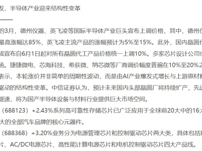 研报:AI产业爆发引起的存储涨价
