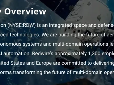 Redwire(RDW)研报:太空基建赛道和商业航空领域的明星公司