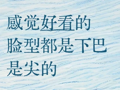 感觉好看的脸型都是下巴是尖的