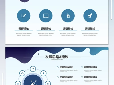 简约商务风数据分析市场调研报告ppt