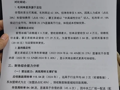 2020-2024年霸王茶姬财务分析报告参考😋