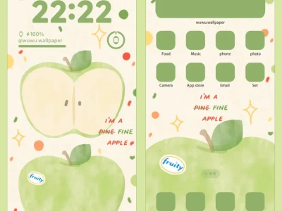 青苹果&红苹果 🍏🍎 手机壁纸#小众壁纸