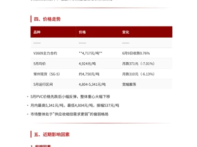 2026年6月份PVC基本面研报