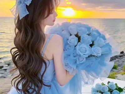 头像‖蓝色系唯美女头