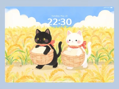🌾金灿灿的麦粒让人心好暖 | iPad平板壁纸