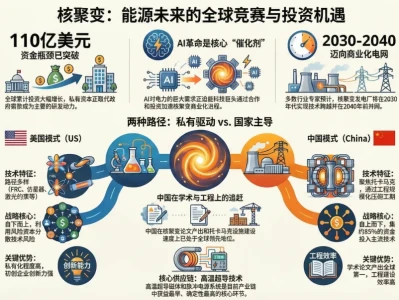 摩根大通研报深度解析:核聚变两强争霸开启,三大掘金主线浮现