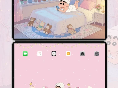 雨夜小屋|蜡笔小新平板iPad壁纸|治愈插画