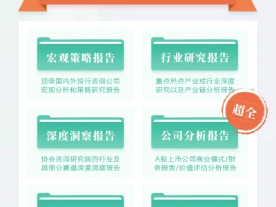 重磅:免费加入研报精选圈