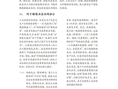 2030中国智能制造及自动化行业展望报告