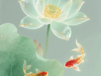 几幅莲年有鱼,大家欣赏!