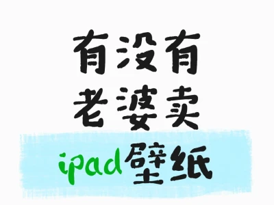有没有老婆卖ipad壁纸