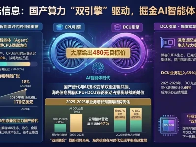 大摩研报解读:海光信息 CPU+DCU 双线成长逻辑梳理