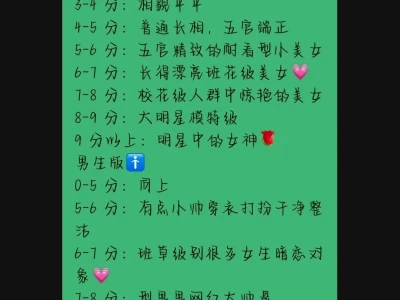 颜值评分+文评+提升建议+穿搭+发型