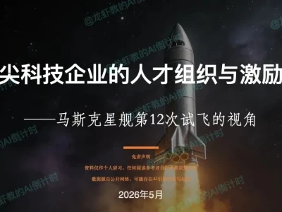 AI研报56:从马斯克星舰第12飞,看顶尖科技企业人才的管理