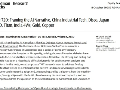 高盛深度研报：AI叙事的五个争论点