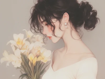 随性而温柔的长发女生头像🌷