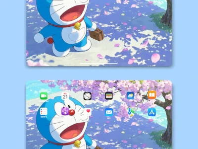 30｜三张iPad高清壁纸｜哆啦A梦