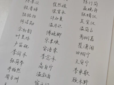 当老师那么多年,遇见的惊艳学生名字