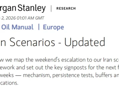 石油手册:伊朗更新:摩根士丹利最新研报