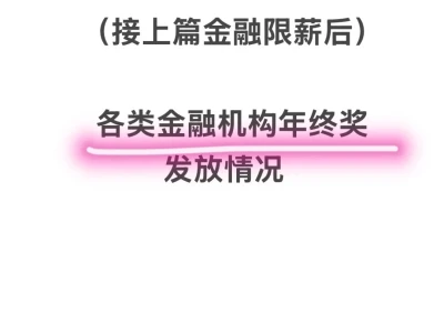 (接上篇限薪通知)金融机构2024年终发放情况