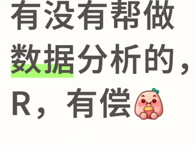 能不能帮做数据分析！