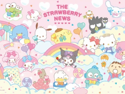 平板电脑壁纸｜超粉嫩HelloKitty三丽鸥壁纸