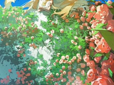 复古又浪漫的画风，诉说少女与花的故事