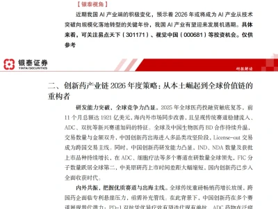 研报解读20260108