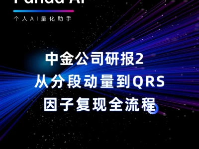 中金研报：3类量化动量反转因子策略全解析
