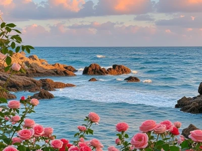 治愈系美景~我心中的浪漫海与玫瑰💕