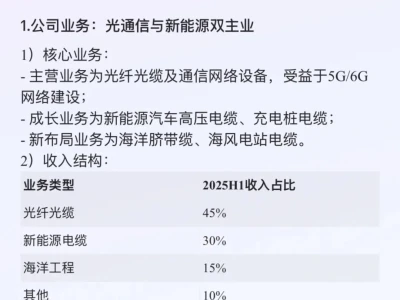 亨通光电研报要点