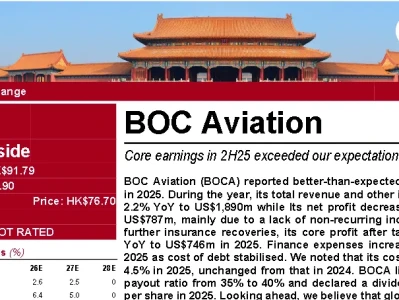 中银国际研报拆解:飞机短缺延续至 2030 年,租赁行业的确定性红利