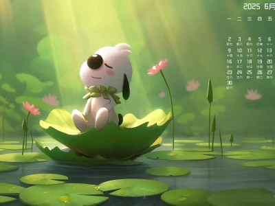 来了！辛巴狗六月竖屏+横屏日历壁纸集合！