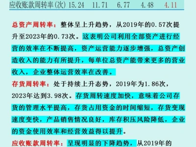 【云南白药】财务报表分析……