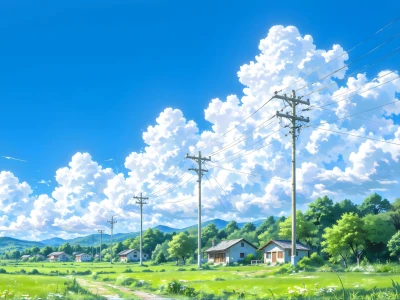 电脑壁纸 005-蓝天白云小屋