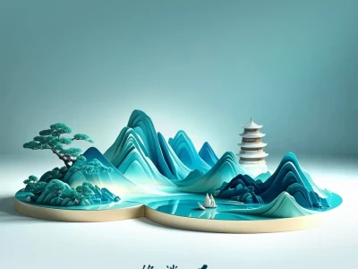 超美立体千里江山图壁纸合集