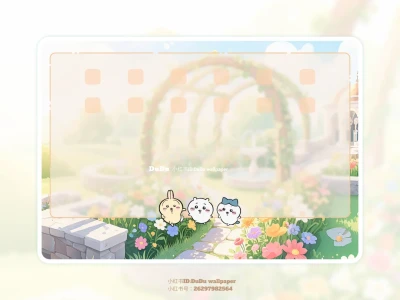 169｜花开浪漫时｜chiikawa平板iPad壁纸