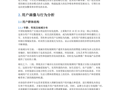 2025年中国短视频行业市场洞察报告 | 22页