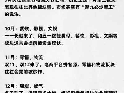 居然还有人不知道A股有板块轮动周期表