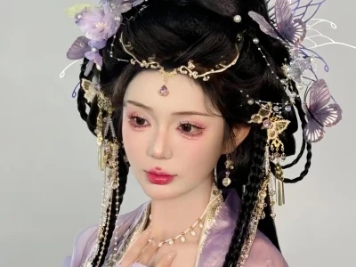 ✨紫色汉服神女，美到心颤😍