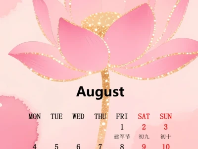 八月日历壁纸~