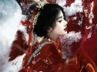 鞠婧祎超美古风图片