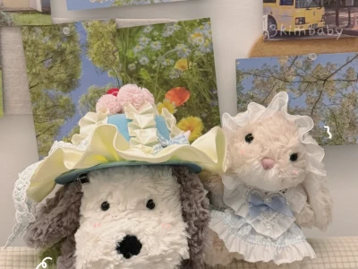 小飞狗和小兔兔˚₊ ᦒ ♡ ᦒ ₊˚可爱ipad壁纸