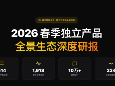 2026 年春季独立产品全景生态深度研报:基于 514 款独立产品样本的观察与分析