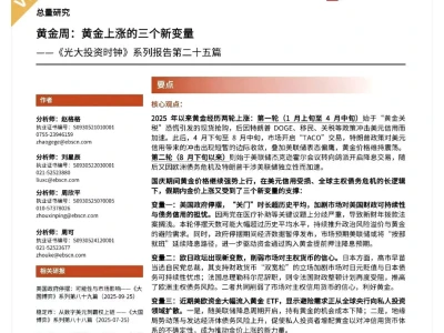 光大证券 投 资时钟🕰️系列研报