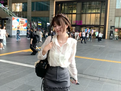 小腿袜一穿就很日系了