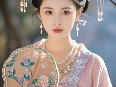今日份粉色古装美女