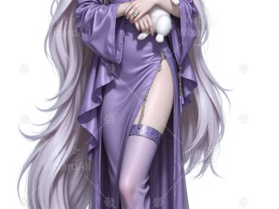 448柔媚紫裙狐妖🦊